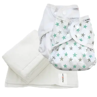 £20 • Buy MuslinZ Reusable Cloth Nappy Set - Size 1  Newborn To 6 Months