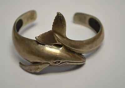 Kabana Sterling Silver Blue Whale Made In USA Cuff Bracelet • $149