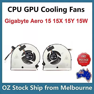 CPU GPU Cooling Fan Gigabyte Aero 15 15X 15 X9 15Y 15W 15-X9 15-Y9 RP64W RP65SA • $46.99