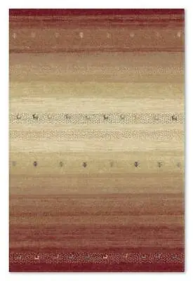 Premium Quality 100% Wool Red Beige Tribal Nomadic Gabbeh Area Rugs 160x230cm • £348.30