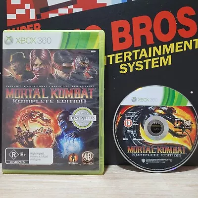 Mortal Kombat Komplete Edition Microsoft Xbox 360 PAL TESTED FREE POSTAGE • $12.95