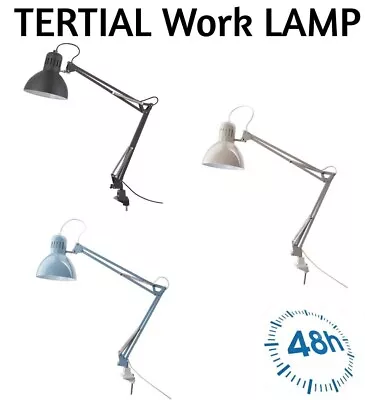 IKEA TERTIAL Work Lamp Adjustable Table Lighter Desk Light Office 3 COLORS NEW • £25.90