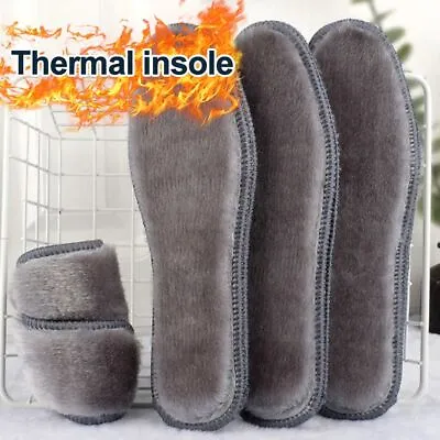 Soft Comfy Thermal Felt Insoles Shoe Inserts Thicken Warm Insoles Shoe Pads • £4.03