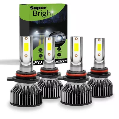LED Headlight 9006 9005 KIT Combo Bulbs 10000K High Low Beam Super Bright White • $28.98