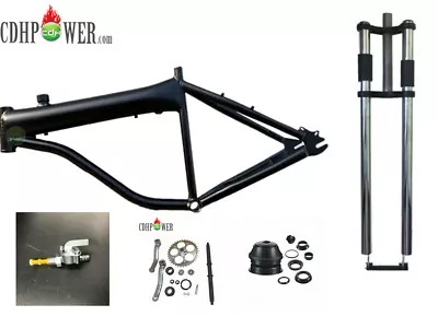 CDH 26'' 2.75L Bicycle Gas Frame & Crankset & NON-Suepension Fork-Motorized Bike • $270.79