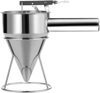 Stainless Steel Pancake Batter Dispenser With Stand Detachable Handle Pancake D • $24.76
