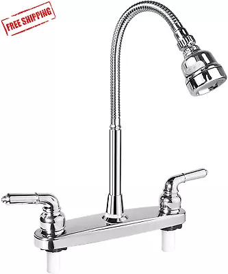 RV Kitchen Sink Faucet With Flexible Arc Rotatable Sprayer Camper Motorhome • $30.52