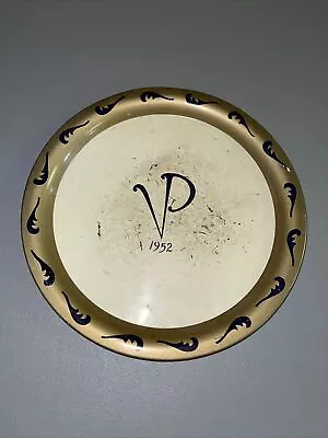 Vintage 1952 St. Louis MO Veiled Prophet VP Fair Enamel Metal Round Tray • $29.99