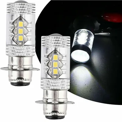 2x H6 LED Headlight Bulbs 6000K White For Yamaha YFZ450R Rhino 700 Raptor YFM660 • $9.20