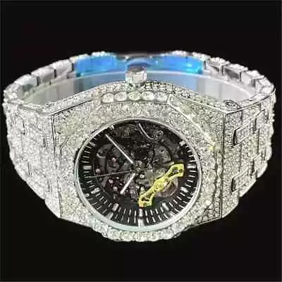 Luxury VVS Iced Out Moissanite Wristwatch | Skeletal • $720