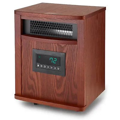 LifeSmart LifePro 6 Element 1500W Infrared Quartz Indoor Space Heater Brown • $113.99