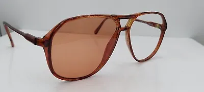 Vintage Silhouette M2084 Brown Pilot Sunglasses Austria FRAMES ONLY • $37.40