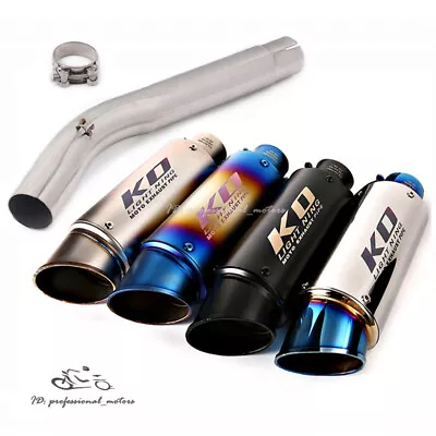 Slip For Suzuki GSXR1000 2005 2006 Modified System Blue Exhaust Replace Muffler • $129.21