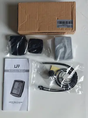 Bike Computer LFF Waterproof Wireless Bicycle Speedometer And Cycling Black • $22.50