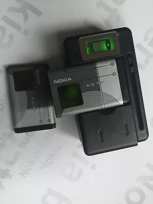 $13.63 • Buy BL-5C Battery + LCD Universal Charger For NOKIA 1100 1110 1112 1208 1600 2255