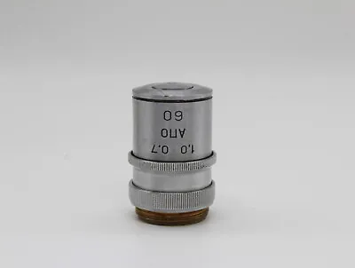 LOMO Microscope Objective APO 60x 0.7 - 1.0 Iris Oil Imm RMS  #AR20 • $69