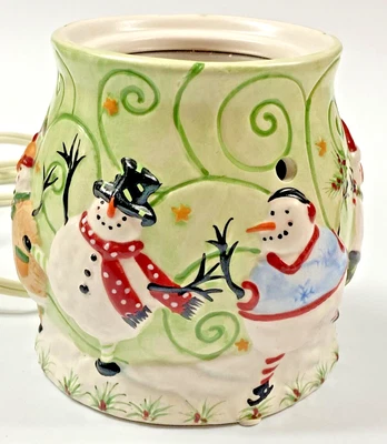 £12.86 • Buy Yankle Candle Silly Snowman Wax Warmer Tart Burner Christmas Electric Base