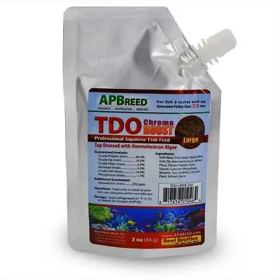 Tdo-ep2 Large 2.3mm Chroma Boost Fish Food (3 Oz) - Reef Nutrition • $8.99