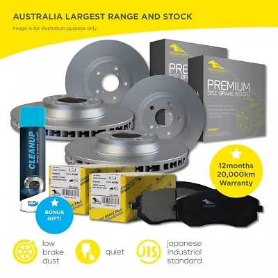 FULL SET Front Rear Brake Pads And Disc Rotors For Ford Falcon BA BF FG 2002-16 • $240