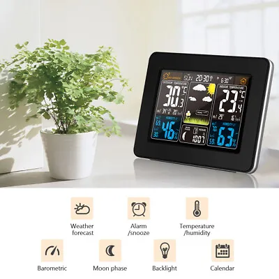 FanJu FJ3365 Color Weather Station Indoor/Outdoor   A0M7 • £27.18