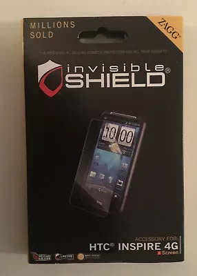 NEW IN BOX Zagg Invisible-Shield For HTC 4G Cell Phone LCD Screen Protector  • $4.90