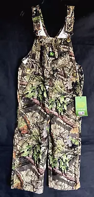 JOHN DEERE Toddler Size 2T Mossy Oak Green Camouflage Bib Overalls  NEW! • $21.50