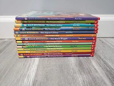 Lot Of 14 A To Z Mysteries Paperback Ron Roy Scholastic 1990s 2000s • $19.99