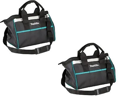 2 Pack MAKITA XGT Contractor Tool Bag Storage Case Pockets 14” X 11” X 9” Strap • $35.95