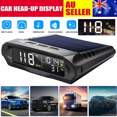 Universal HUD Head UP GPS Speedometer Digital Display Car Speed Warning Wireless • $40.95