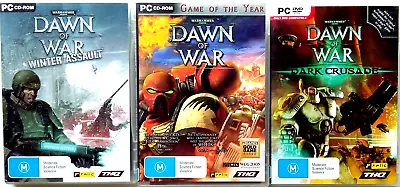 Warhammer 40000 Dawn Of War - PC Games  With Manuals Codes 3x Lot • $29.50