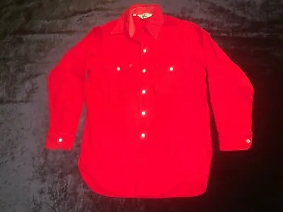 Men’s VTG Woolrich Red Wool Button Shirt Size M • $29.99