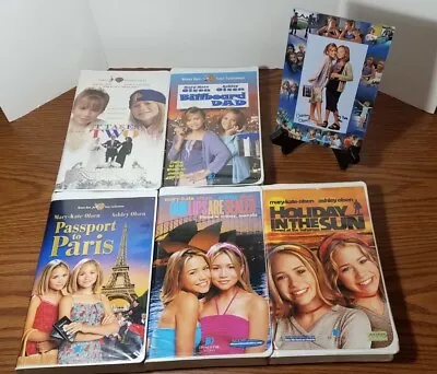 Mary-Kate & Ashley Olsen VHS Lot Of 5 W/ Inserts Poster Photo ~ EUC! • $19.99