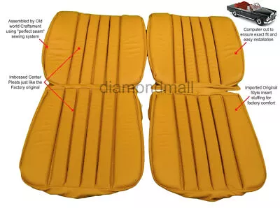 Fits Mercedes W111 Coupe Convertible 280SE 250SE Leather Seat Covers Replacement • $1249