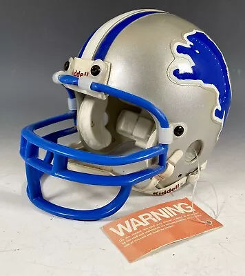 Detroit Lions Riddell Mini Helmet 1984-2002 Vintage Rare Blue Face Mask • $20