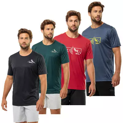 Jack Wolfskin Mens 2024 Peak Graphic Quick Drying Breathable Functional T-Shirt • £24.99