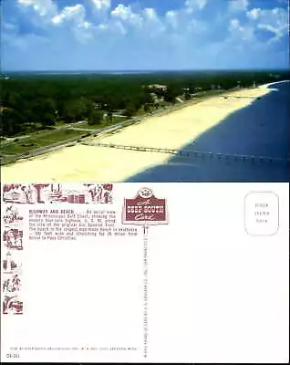Highway & Beach Mississippi Gulf Coast US 90 Old Spanish Trail Deep South Aerial • $2.36