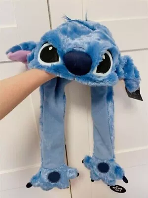  Plush Hat Disney World Lilo Stitch Hallowmas Costume Ears Can Move • £15.23