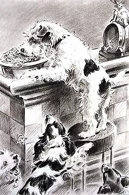 Morgan Dennis 1946 CAIRN FOX TERRIER COCKER SPANIEL Vintage Matted Dog Print • $25