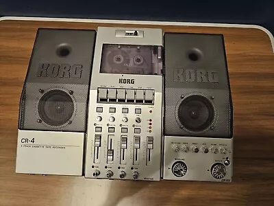 Korg CR-4 Multi-track 4 Track Cassette Tape Recorder MTR Effect Monitor Speaker • $180