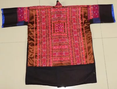 Tribal Chinese Miao People's Old Local Cloth Hand Embroidery Jacket Costume • $299