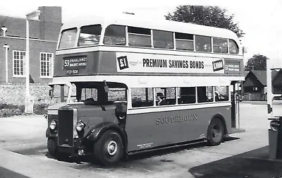 Bus Photo: FCD508 Southdown MS (208). 1939 Leyland Titan TD5 / 1950 EL H28/26R • £1.65