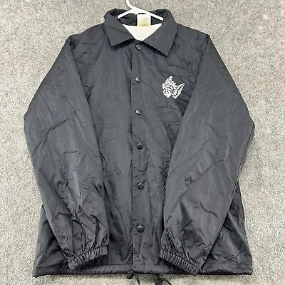 Lurking Class Jacket Mens M Black Windbreaker Coaches Retro Graphic Sheep Wolves • $39.95