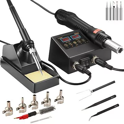 Rework Soldering Station 2 In 1 SMD Hot Air Solder Station And Soldering Iro... • $63.46