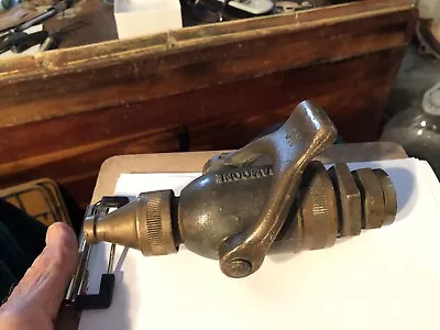 Vintage Firefighter & Rescue 6” CAMCONE Solid Brass Fire Nozzle W/ ON/OFF Handle • $45