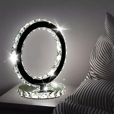 LED Bling Table Lamp Shade Glitter Romany Sparkly Crushed Diamond Bedside Light • £40.99