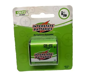Interstate Batteries Camera Lithium Rechargeable Battery 6V-1400MAH LIT (CRP2) • $17.89