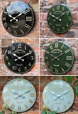 £19.95 • Buy Outdoor Indoor Garden Wall Clock Station Hand Painted Church Clock Home Decor