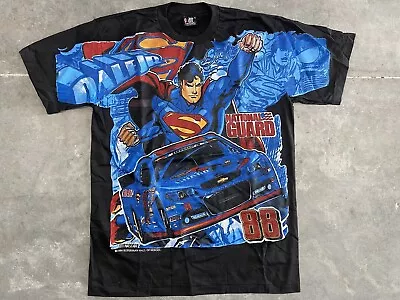 Vintage Superman Nascar Dale Earnhardt Aop Marvel  Dc Shirt Double Sided Xl • $169.99