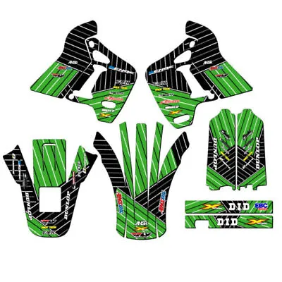 1991-1994 KDX 200 RACE SERIES Green Senge Graphics Kit Compatible With Kawasaki • £161.18