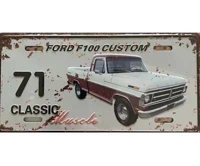 Fridge Magnet Magnetic FORD F100 UTE CUSTOM EFFY Tin Metal Sign New • $5.11